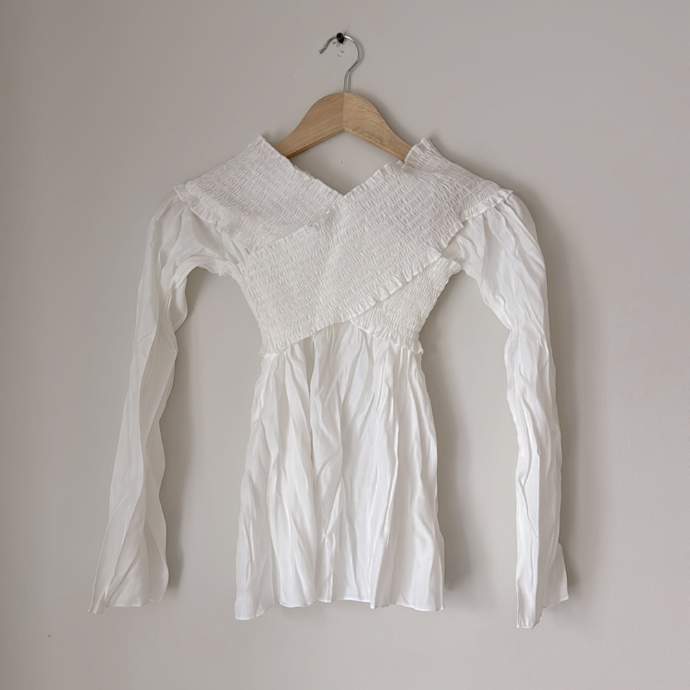 White Long Sleeve Blouse